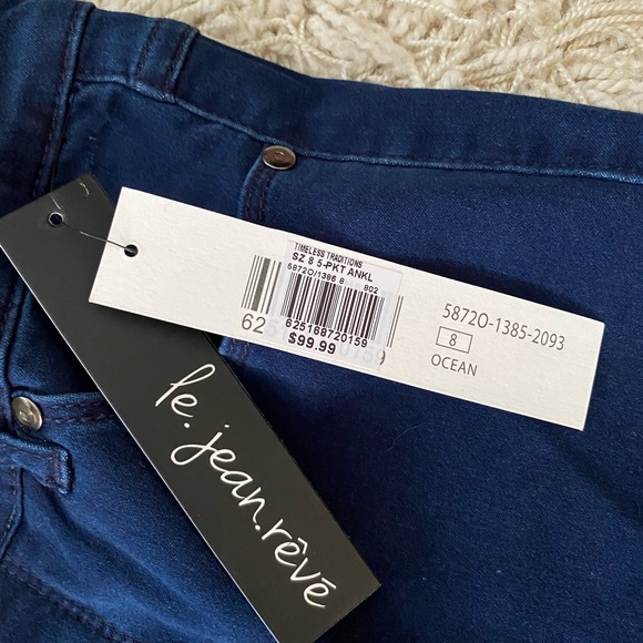 NWT tribal jeans ankle jeggings embroidery, women’s size 8 - Picture 4 of 16